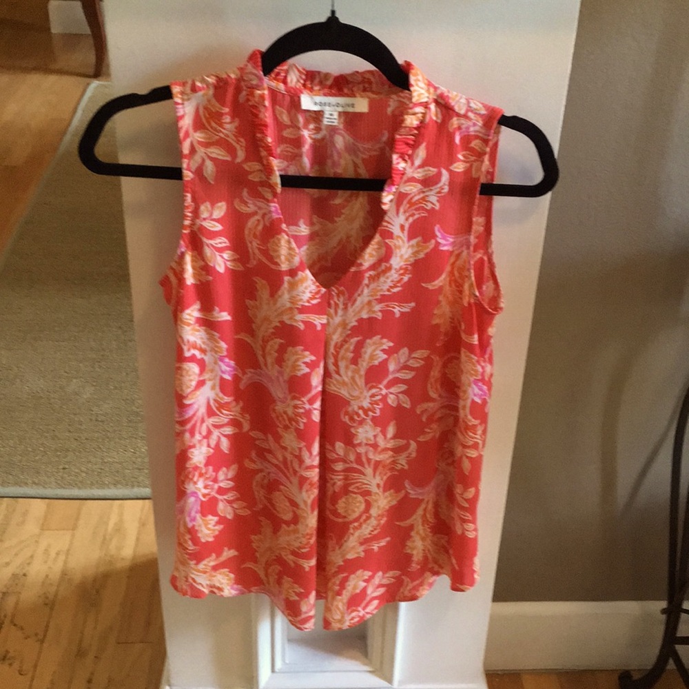 Rose and Olive sleeveless top